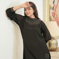 Harshringar — Black Cut Dana Kaftan Co-ord Set