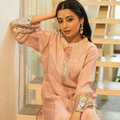 Palash — Blush Pink Sequin Tissue Kurta Set