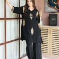Ketaki — Black Copper Sequin Kurta Set