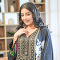 Mallika — Black & Ivory Crepe Co-ord Set