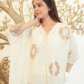 Chameli — Ivory Copper Sequin Kurta Set