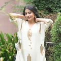 Madhumalti — Ivory Copper Sequin Chinon Kurta Set
