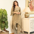 Ruh — Mouse Zardozi Crepe Kurta Set